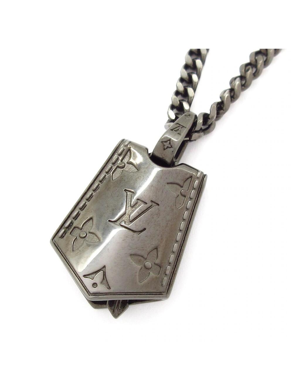 Louis Vuitton Lv Tag Pendant Silver #351576L86B